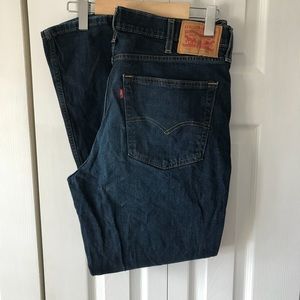 Levi’s 514 men’s jeans regular straight fit denim, Red Tab